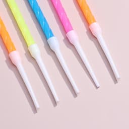 Свечи для торта «Неон», 14 см, 10 шт., разноцветные