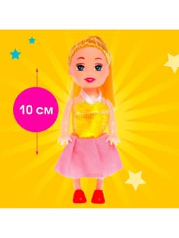 Кукла малышка «Рита» в платье, МИКС