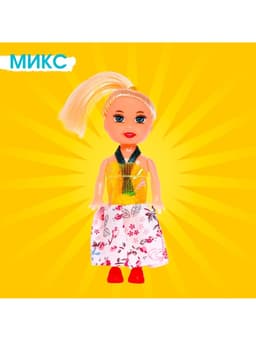 Кукла малышка «Рита» в платье, МИКС