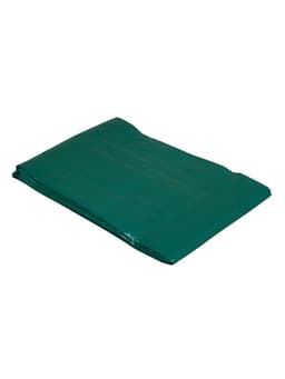 Тент защитный, 5×4 м, плотность 120 г/м², УФ, люверсы шаг 1 м, зелёный/серебристый