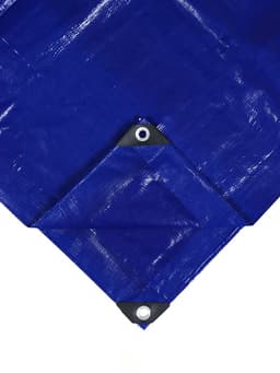 Тент защитный, 4×3 м, плотность 180 г/м², УФ, люверсы шаг 1 м, синий