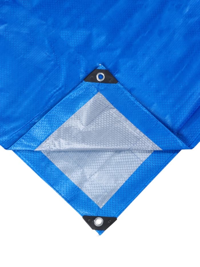 Тент защитный, 5×3 м, плотность 180 г/м², УФ, люверсы шаг 1 м, синий