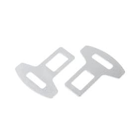 Заглушка ремня металлическая, TORSO, хром, набор 2 шт.