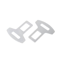 Заглушка ремня металлическая, TORSO, хром, набор 2 шт.