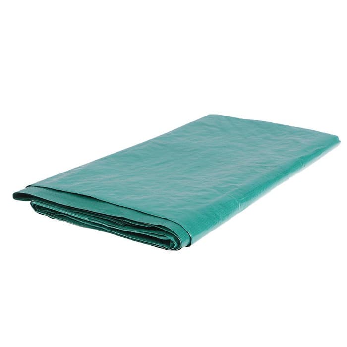 Тент защитный, 5×4 м, плотность 90 г/м², УФ, люверсы шаг 1 м, зелёный