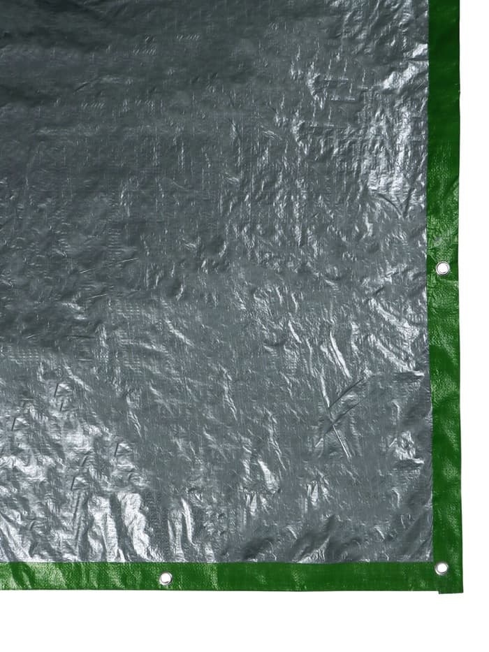 Тент защитный, 5×4 м, плотность 90 г/м², УФ, люверсы шаг 1 м, зелёный