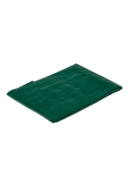 Тент защитный, 4×3 м, плотность 120 г/м², УФ, люверсы шаг 1 м, зелёный/серебристый