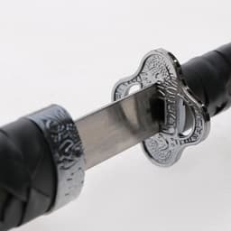 Макет оружия «Сувенирные катаны на подставке 3в1. Чёрные ромбы», подарочный набор, ножны кожзам, 47 см; 70 см; 89 см