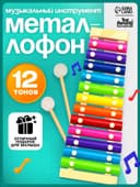 Игрушка музыкальная Лесная мастерская «Металлофон», 12 тонов