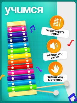 Игрушка музыкальная Лесная мастерская «Металлофон», 12 тонов