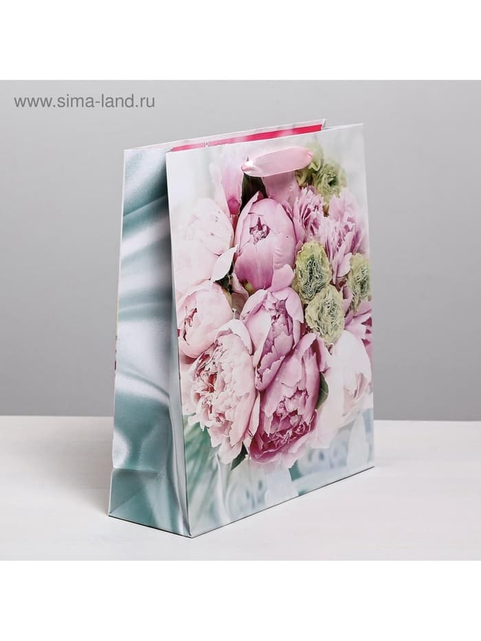 Пакет подарочный ламинированный, упаковка, «Радости!», ML 23×27×11.5 см