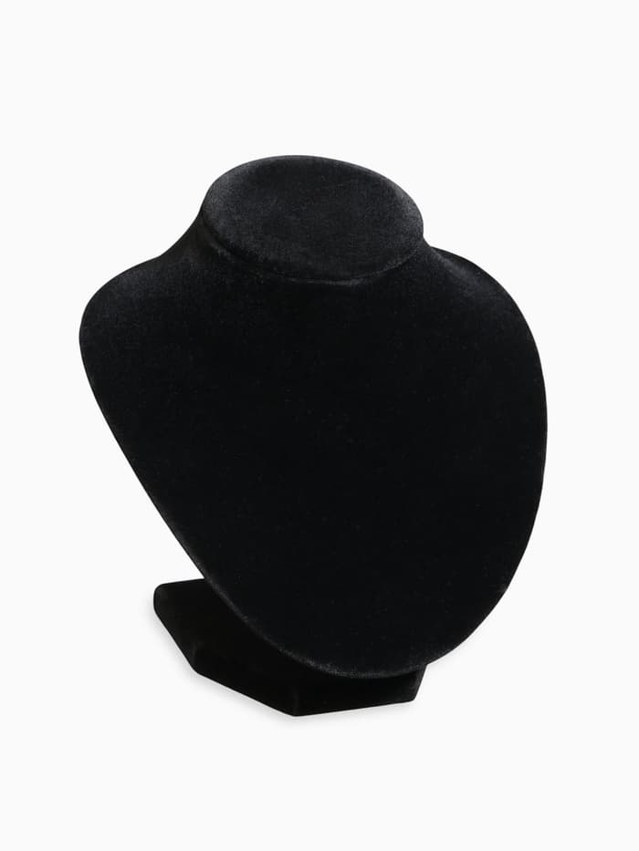 Бюст для украшений QF, 13×12.5×15.5 см, h=15.5 см, чёрный