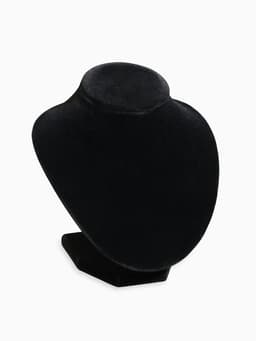 Бюст для украшений QF, 13×12.5×15.5 см, h=15.5 см, чёрный