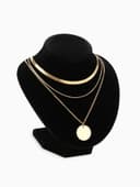 Бюст для украшений QF, 13×12.5×15.5 см, h=15.5 см, чёрный