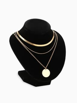 Бюст для украшений QF, 13×12.5×15.5 см, h=15.5 см, чёрный