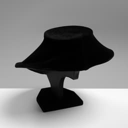 Бюст для украшений QF, 13×12.5×15.5 см, h=15.5 см, чёрный