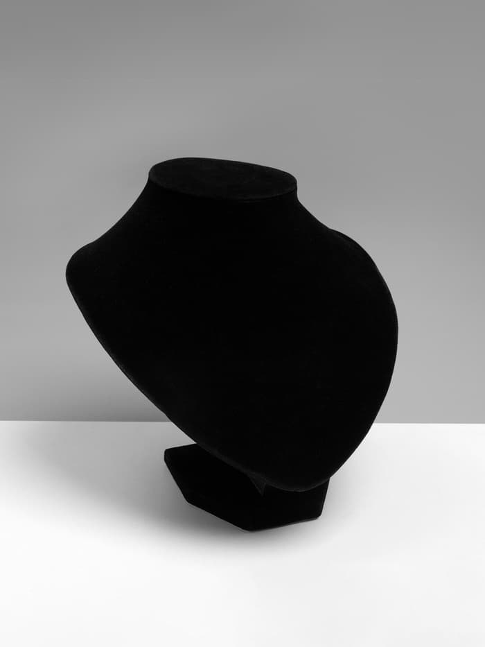 Бюст для украшений QF, 13×12.5×15.5 см, h=15.5 см, чёрный