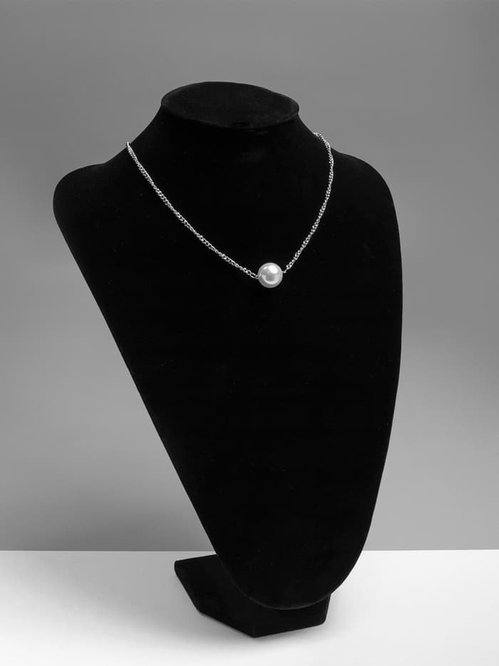 Бюст для украшений QF, 23×15×34 см, h=34 см, чёрный