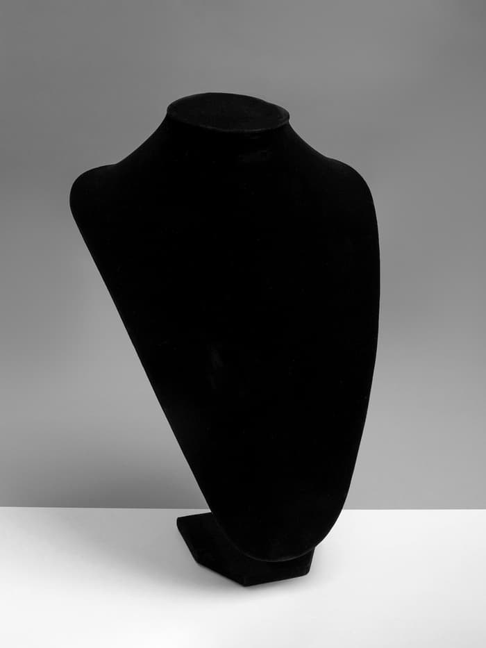 Бюст для украшений QF, 23×15×34 см, h=34 см, чёрный