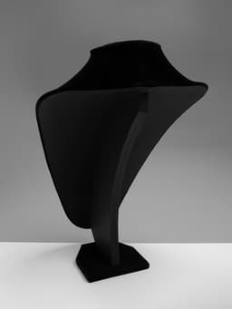 Бюст для украшений QF, 23×15×34 см, h=34 см, чёрный