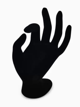 Подставка для украшений QF «Рука» 8.5×7×16 см, чёрная