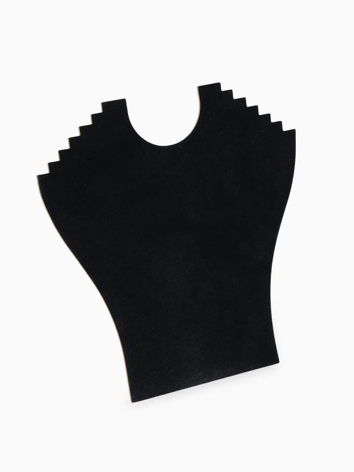 Бюст для украшений QF, 23×7×24 см, h=24 см, чёрный