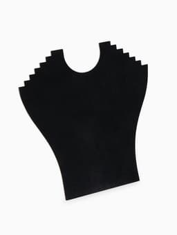 Бюст для украшений QF, 23×7×24 см, h=24 см, чёрный