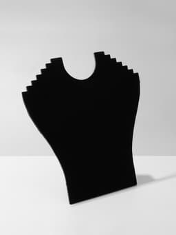 Бюст для украшений QF, 23×7×24 см, h=24 см, чёрный