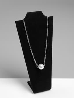 Бюст для украшений QF, 10.5×5.5×22 см, h=22 см, чёрный