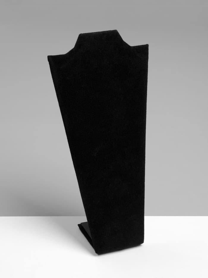 Бюст для украшений QF, 10.5×5.5×22 см, h=22 см, чёрный