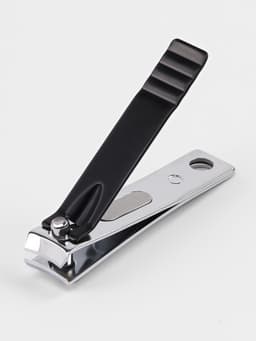 Кусачки книпсер маникюрные, 5.5 см, в коробке, цвет чёрный, серебристый