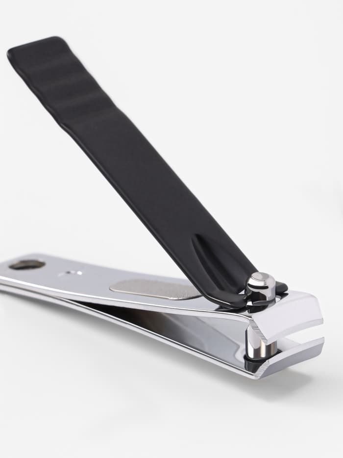 Кусачки книпсер маникюрные, 5.5 см, в коробке, цвет чёрный, серебристый