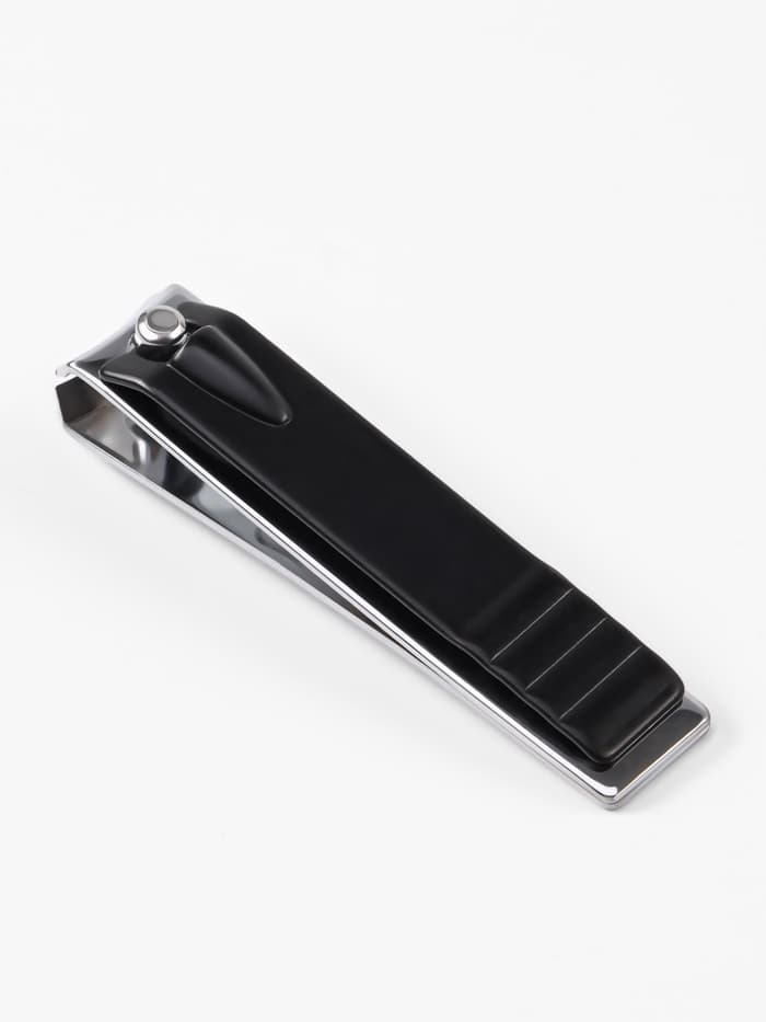 Кусачки книпсер маникюрные, 5.5 см, в коробке, цвет чёрный, серебристый