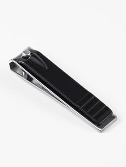 Кусачки книпсер маникюрные, 5.5 см, в коробке, цвет чёрный, серебристый