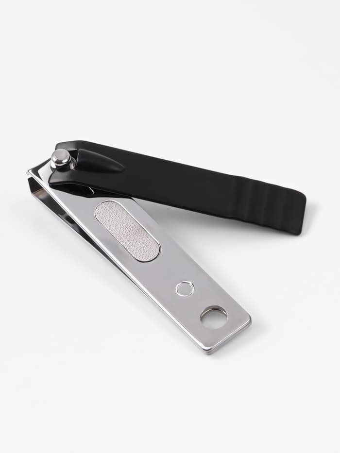 Кусачки книпсер маникюрные, 5.5 см, в коробке, цвет чёрный, серебристый