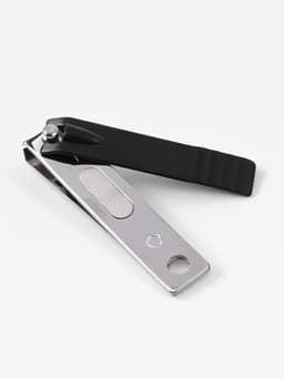 Кусачки книпсер маникюрные, 5.5 см, в коробке, цвет чёрный, серебристый