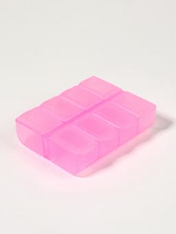 Таблетница, английские буквы, 7.4×6.2×2.1 см, 8 секций, МИКС