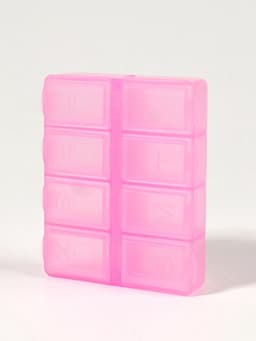 Таблетница, английские буквы, 7.4×6.2×2.1 см, 8 секций, МИКС