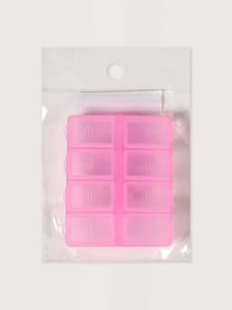 Таблетница, английские буквы, 7.4×6.2×2.1 см, 8 секций, МИКС