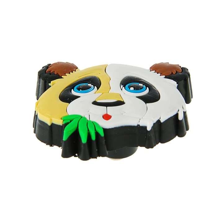 Ручка кнопка детская KId=001, «Панда», резиновая