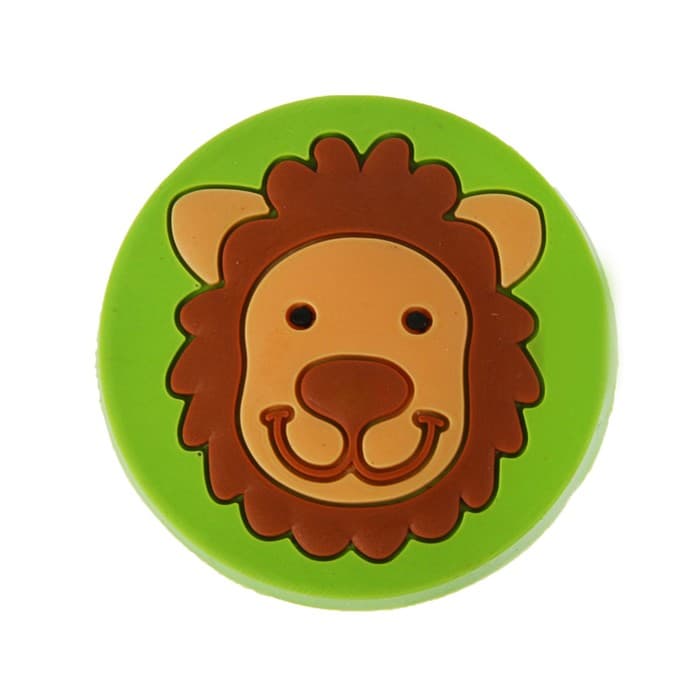 Ручка кнопка детская KId=016, «Львенок», резиновая
