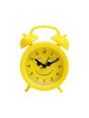 Часы - будильник настольные «Смайл», дискретный ход, 9×12 см, 1хАА, жёлтые