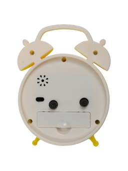 Часы - будильник настольные «Смайл», дискретный ход, 9×12 см, 1хАА, жёлтые