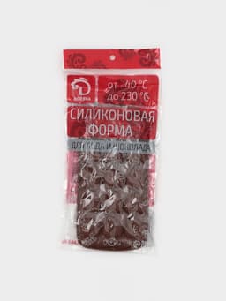 Форма для конфет и шоколада Доляна «Сердца», силикон, 21.5×10.5×1.8 см, 15 ячеек (3×3 см), коричневая