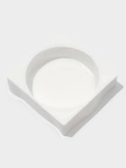 Форма для муссовых десертов и выпечки Доляна «Круг», силикон, 18×5 см, белая