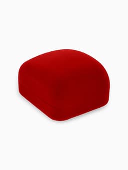 Футляр под кольцо, серьги «Классический», бархатный, 5×5.5 см, красный