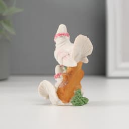 Фигурка полистоун «Голуби в розовом венке», 6×4 см