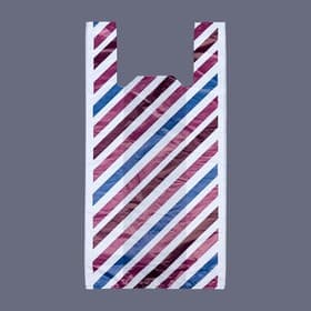 Пакет «Параллели», полиэтиленовый, майка, 30×60 см, 22 мкм