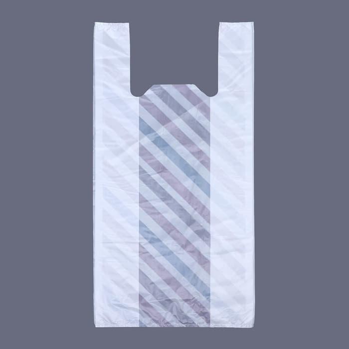 Пакет «Параллели», полиэтиленовый, майка, 30×60 см, 22 мкм