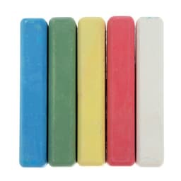 Мелки цветные для асфальта 5 штук Calligrata, квадратные